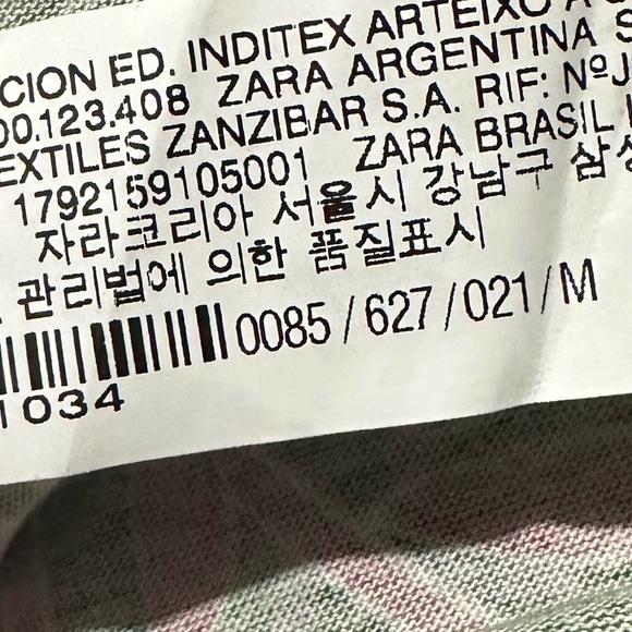 Zara tied sleeve top in floral print m - Picture 8 of 10